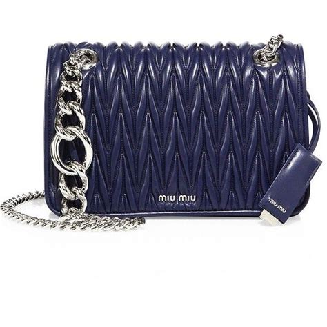 miu miu club matelassé leather chain shoulder bag|Miu Miu.